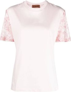 Missoni T-shirt met zigzag print Roze