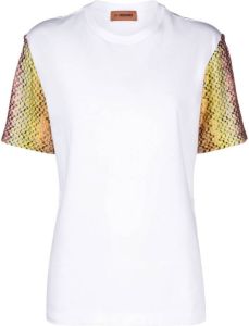 Missoni T-shirt met zigzag print Wit