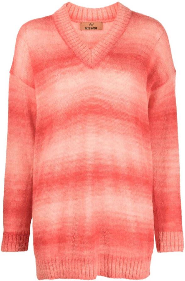 Missoni Trui met kleurverloop Roze