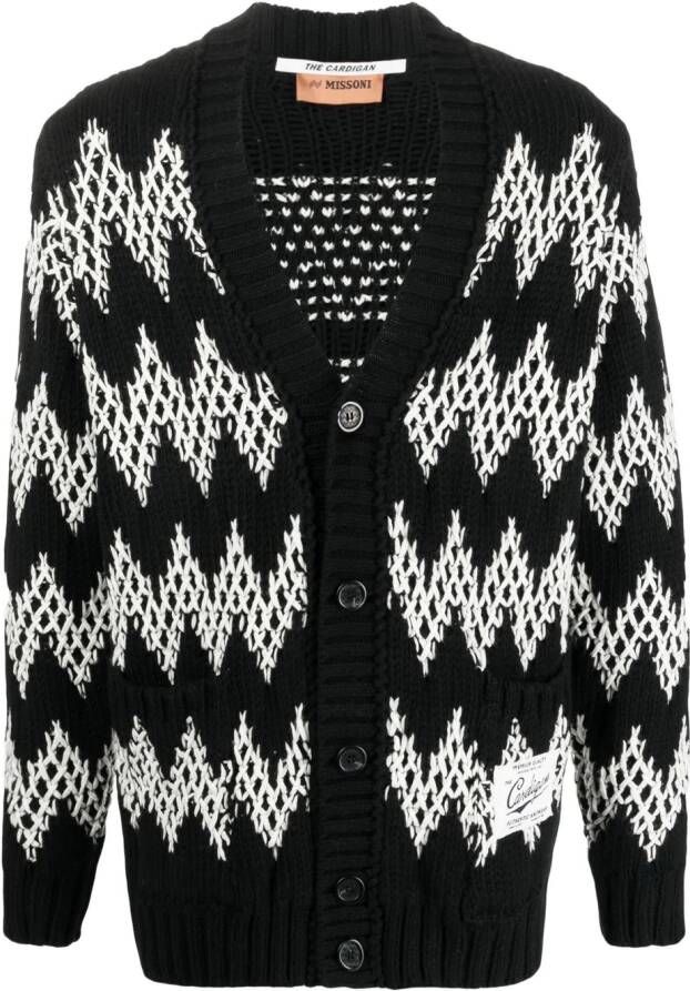 Missoni Vest met zigzag patroon Zwart