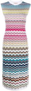 Missoni Midi-jurk met zigzag patroon Wit