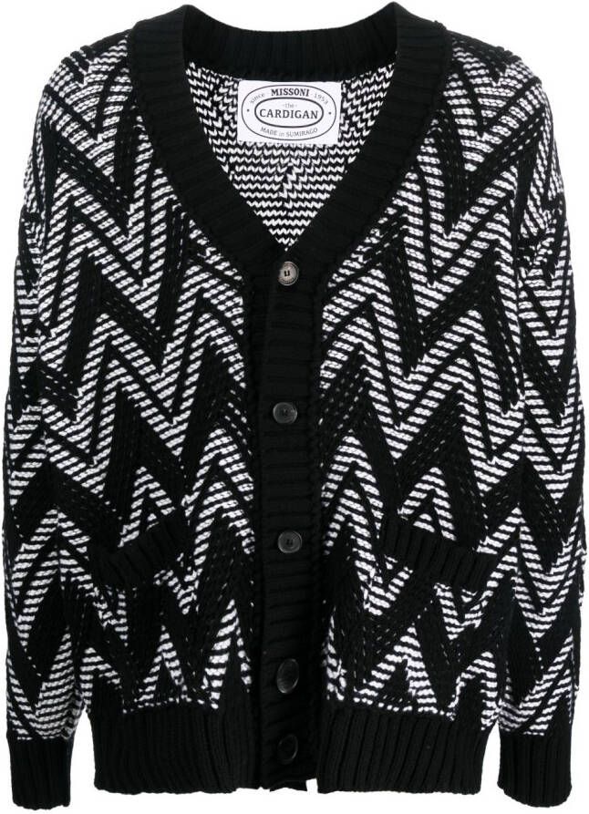 Missoni Vest met zigzag-patroon Zwart