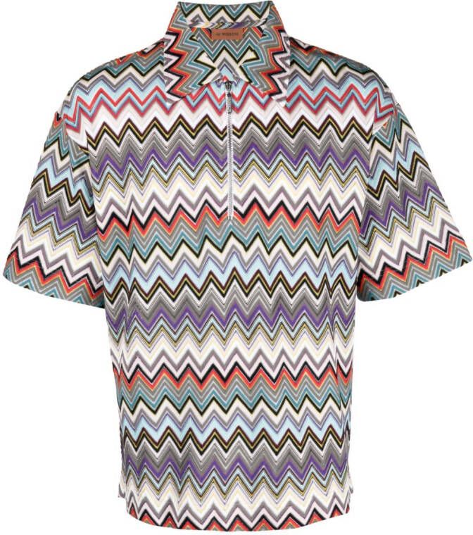 Missoni Overhemd met zigzag-print Grijs