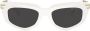 Miu Eyewear Zonnebril met cat-eye montuur Wit - Thumbnail 1