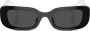 Miu Eyewear Zonnebril met rechthoekig montuur Zwart - Thumbnail 1