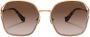 Miu Eyewear Zonnebril met rond montuur Metallic - Thumbnail 1