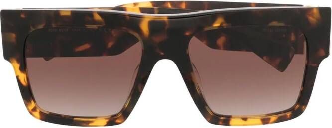 Miu Eyewear MU10WS zonnebril met vierkant montuur Bruin