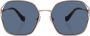Miu Eyewear Zonnebril met oversized montuur Goud - Thumbnail 1