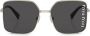 Miu Eyewear Zonnebril met vierkant montuur Goud - Thumbnail 1