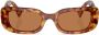 Miu Eyewear Zonnebril met schildpadschild effect Groen - Thumbnail 1