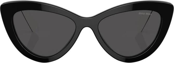 Miu Eyewear Zonnebril met cate-eye montuur Zwart