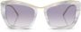 Miu Eyewear Zonnebril met cat-eye montuur Wit - Thumbnail 1