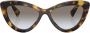 Miu Eyewear Zonnebril met cat-eye montuur Groen - Thumbnail 1
