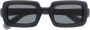 Miu Eyewear Zonnebril met vierkant montuur Zwart - Thumbnail 1