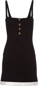 Miu Bouclé mini-jurk Zwart