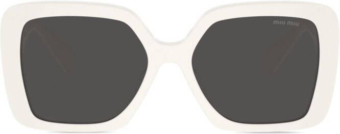 Miu Eyewear Glimpse zonnebril met vierkant montuur Wit