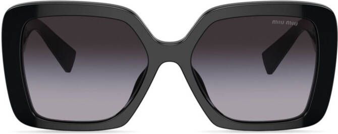 Miu Eyewear Glimpse zonnebril met vierkant montuur Zwart