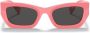 Miu Eyewear Glimpse zonnebril met rechthoekig montuur Roze - Thumbnail 1