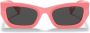 Miu Eyewear Glimpse zonnebril met rechthoekig montuur Roze - Thumbnail 1