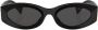 Miu Eyewear Zonnebril met ovaal montuur Zwart - Thumbnail 1