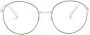 Miu Eyewear Bril met rond montuur Rood - Thumbnail 1