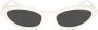 Miu Eyewear Zonnebril met cat-eye montuur Wit - Thumbnail 1