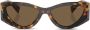 Miu Eyewear Zonnebril met cat-eye montuur Bruin - Thumbnail 1