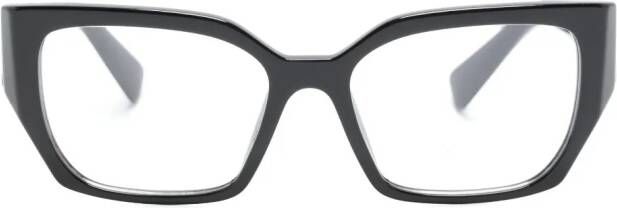 Miu Eyewear Zonnebril met geometrisch montuur Zwart