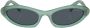 Miu Eyewear Zonnebril met ovaal montuur Blauw - Thumbnail 1