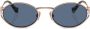 Miu Eyewear Zonnebril met ovaal montuur Roze - Thumbnail 1