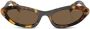 Miu Eyewear Zonnebril met ovaal montuur Groen - Thumbnail 1