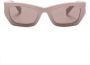 Miu Eyewear Zonnebril met rechthoekig montuur Roze - Thumbnail 1