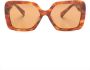 Miu Eyewear Zonnebril met schildpadschild design Bruin - Thumbnail 1