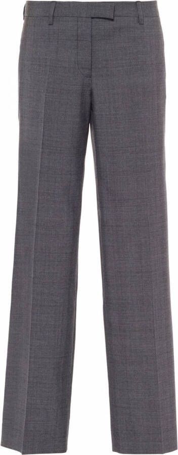 Miu Geruite broek Grijs