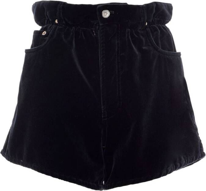 Miu High waist shorts Zwart