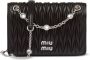 Miu Leren crossbodytas Zwart - Thumbnail 1