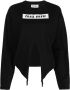Miu Sweater met logoprint Zwart - Thumbnail 1