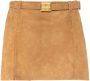 Miu Low waist mini-rok Bruin - Thumbnail 1