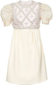 Miu Mini-jurk met borduurwerk Wit