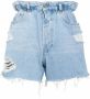 Miu Shorts met paperbag taille Blauw - Thumbnail 1