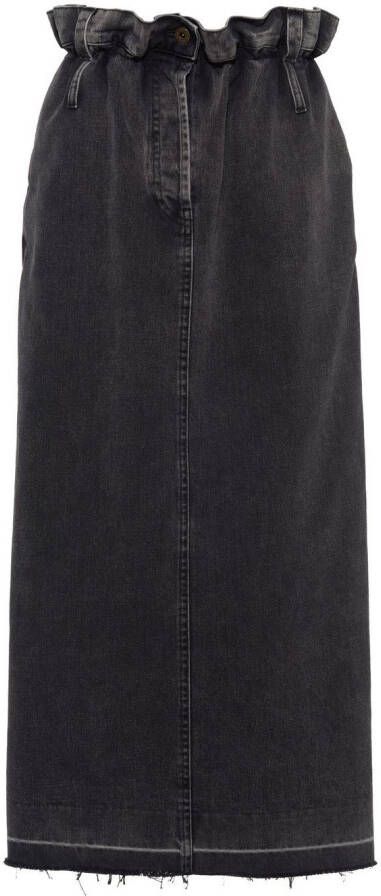 Miu Shorts met paperbag-taille Zwart