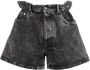 Miu Shorts met paperbag taille Zwart - Thumbnail 1