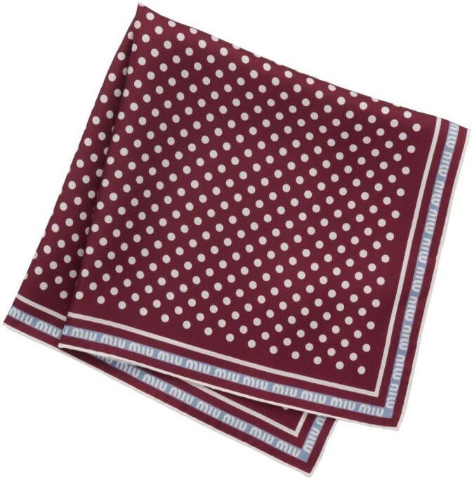 Miu Sjaal met stippen Rood