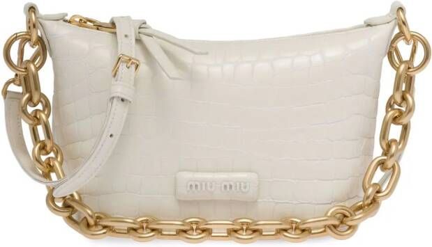 Miu Spirit leren tas Wit