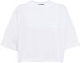 Miu T-shirt met geborduurd logo Wit - Thumbnail 1