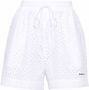 Miu Trainingsshorts met broderie anglaise Wit - Thumbnail 1