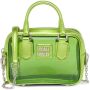 Miu Doorzichtige mini-tas met logo-applicatie Groen - Thumbnail 1