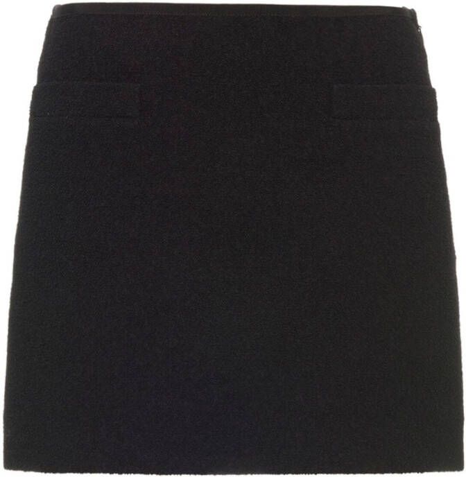 Miu Tweed mini-rok Zwart
