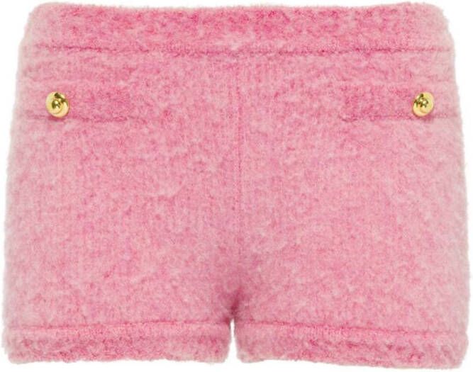 Miu Wollen shorts Roze