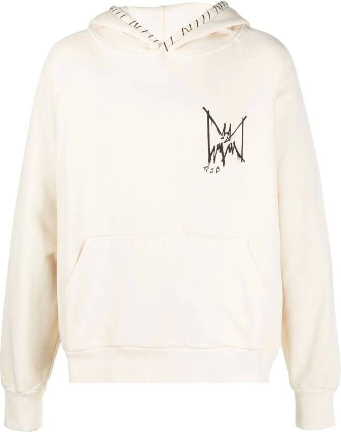 MJB Marc Jacques Burton Hoodie met grafische print Beige